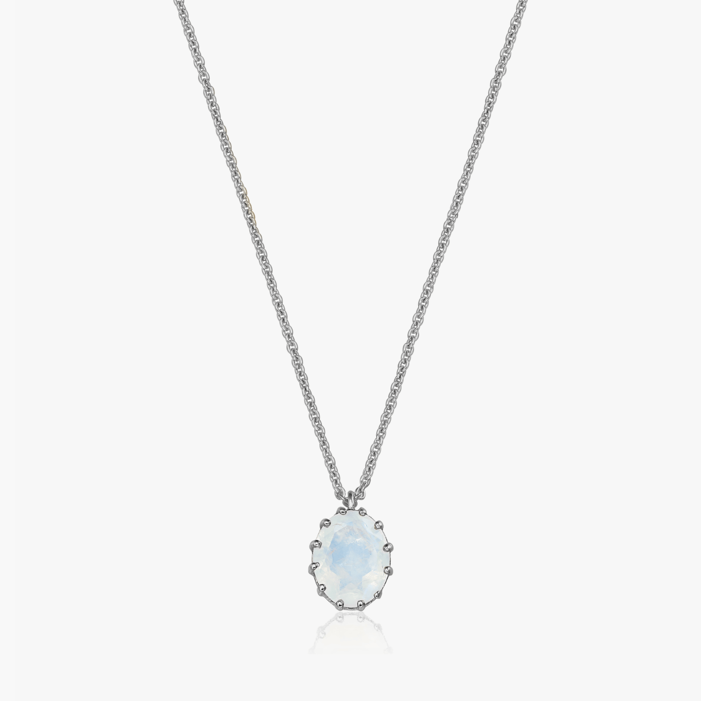 Colier din argint Serene - Piatra Lunii - Indira