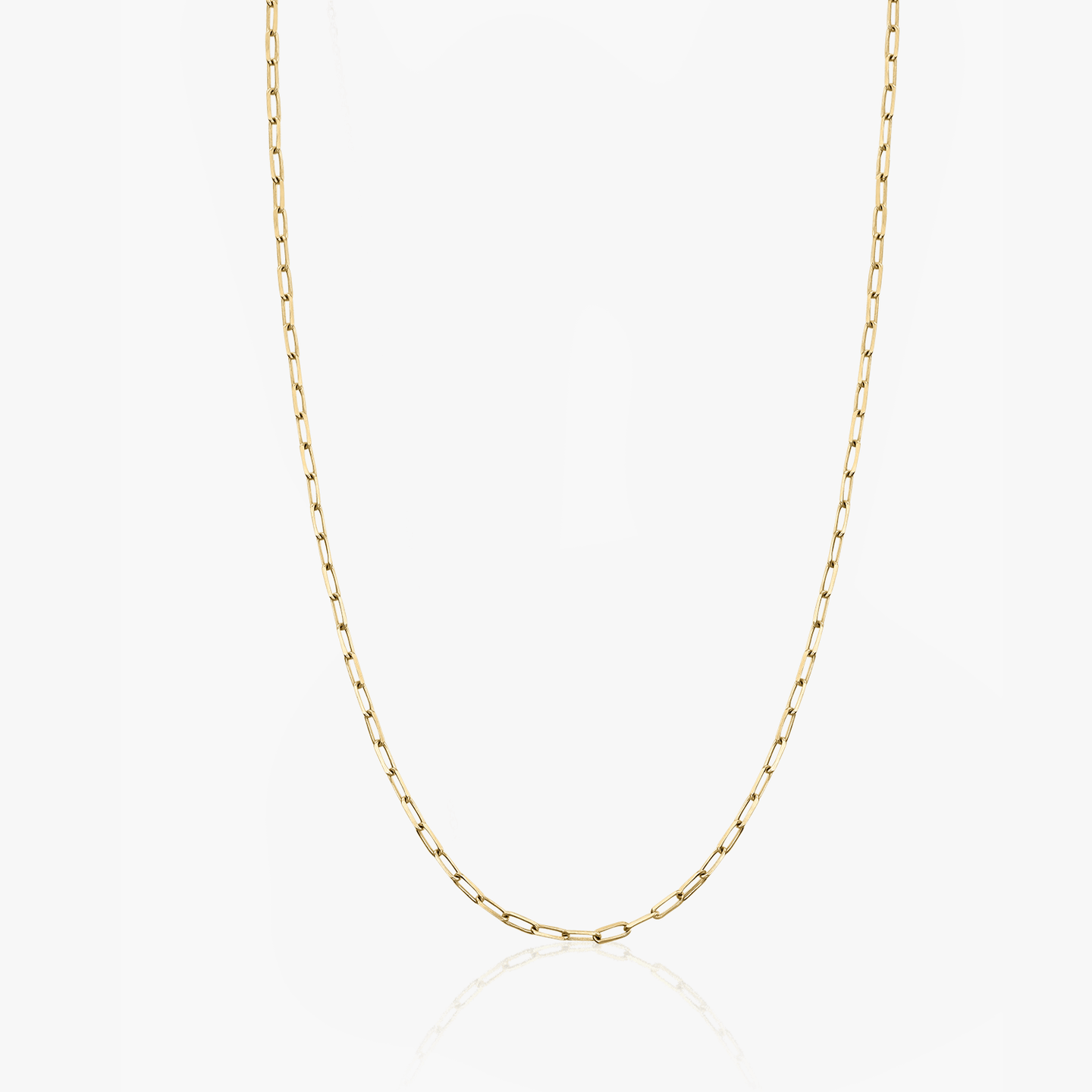Náhrdelník ze stříbra choker Golden Paperclip - Indira