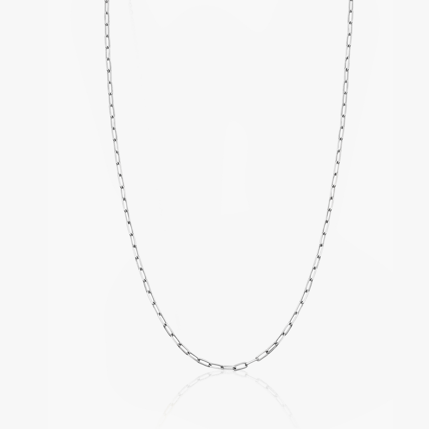Colier din argint choker Paperclip - Indira