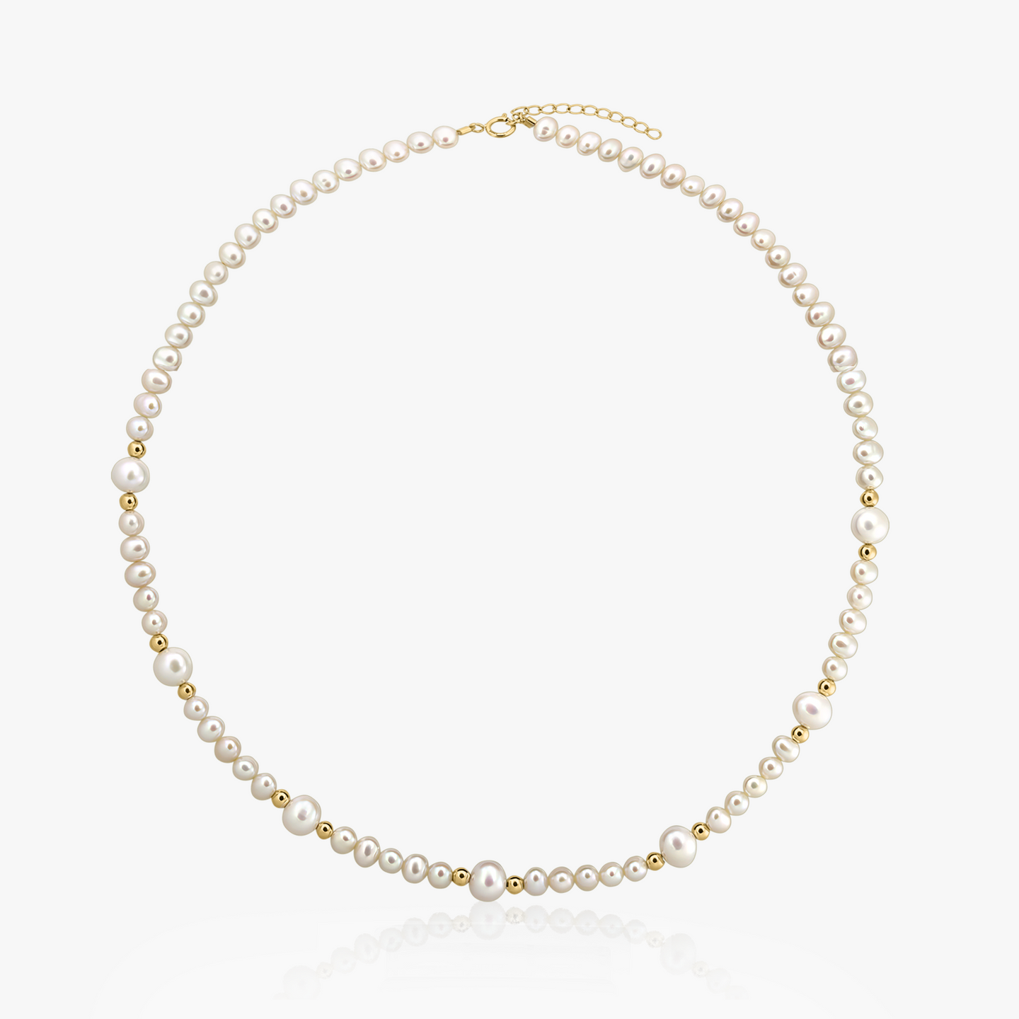 Colier din aur Meghan - Perle Naturale - Indira