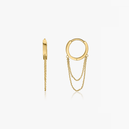 Zlaté náušnice Cindy - Indira