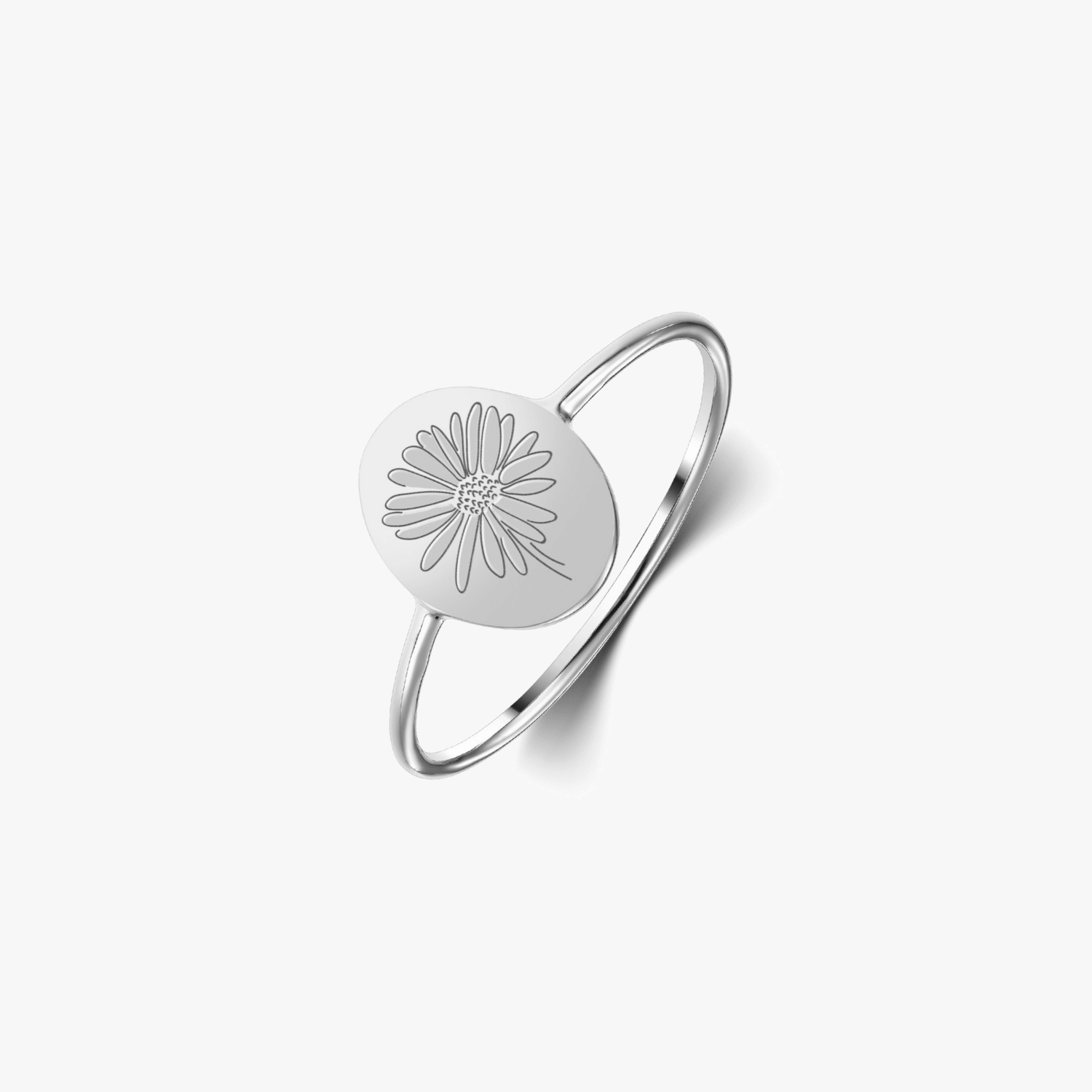 Stříbrný prsten Birth Flower - April Daisy - Indira