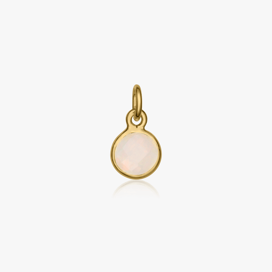 Stříbrný přívěsek Birthstone Golden October - Opál - Indira