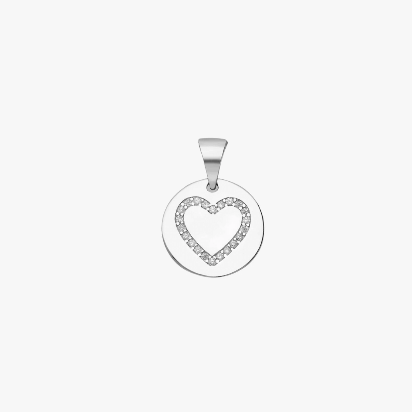 Pandantiv din argint Love Shape - Zirconiu - Indira