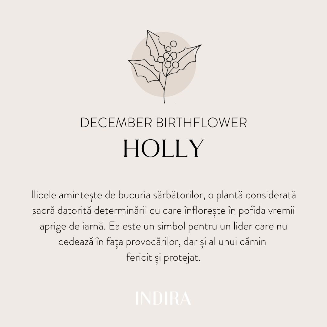 Přívěsek ze zlata Birth Flower - December Holly - Indira